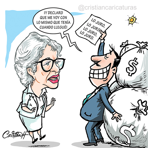 Las Caricaturas de Cristian Hernández: "Declaración jurada"