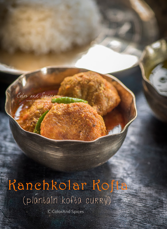 Kanchkolar kofta, no onion no garlic, vegan recipe