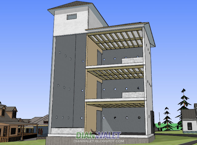 Desain Gedung Walet (RBW) 4X7 Paket Hemat (Full Video 