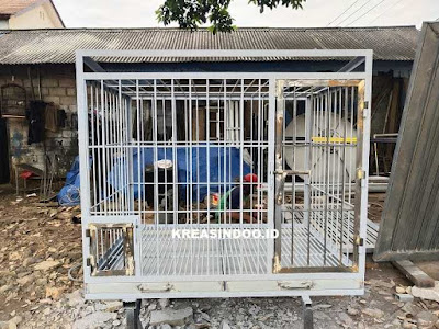 Kandang Besi untuk Anjing Kintamani pesanan Bpk Gunawan di Cengkareng Jakarta - Order Kedua