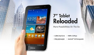 Samsung  P6200 Galaxy Tab 7.0 Plus, Tablets Honeycomb  with 1.2 GHz CPU