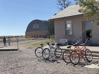 entrance to Chinati Foundation in Marfa, Texas