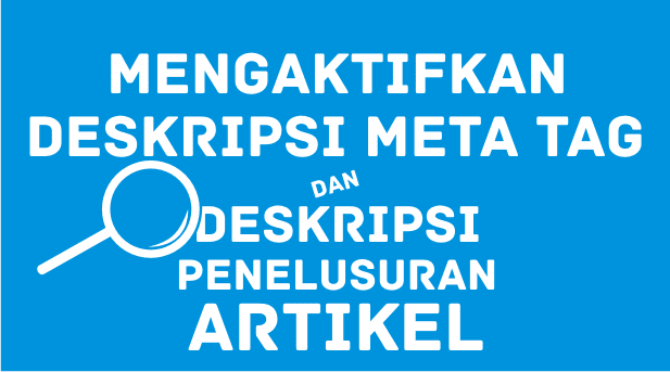 Cara Mengaktifkan Deskripsi Penelusuran