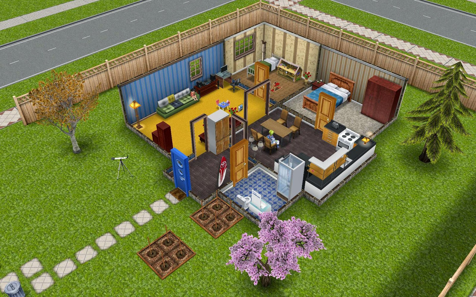 Sims Freeplay Housing: Standard Plot Residence