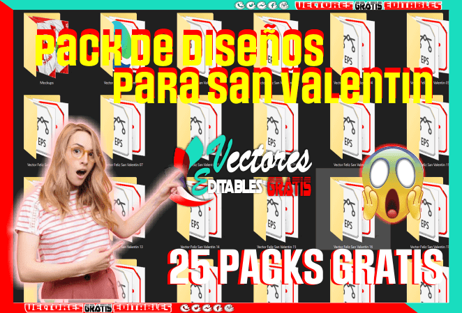 25 Pack de diseños para San Valentin