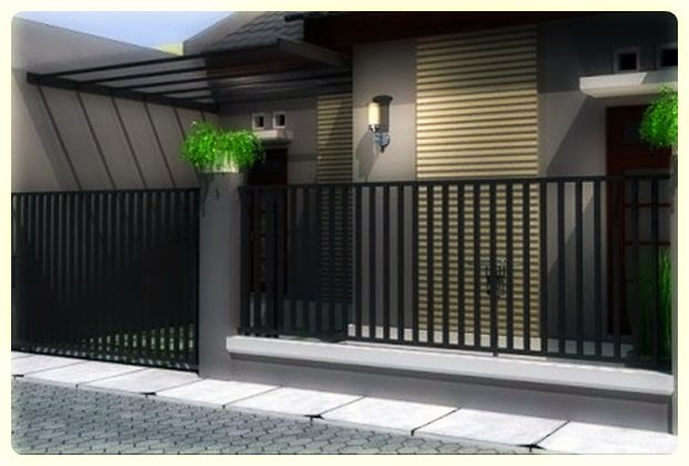  Macam  Macam  Model Pagar  Rumah  Minimalis Modern