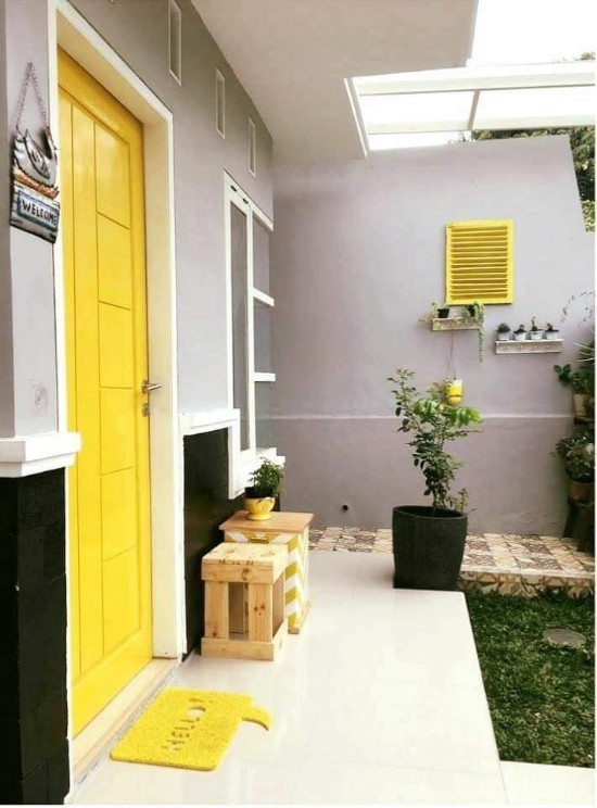 desain inspiratif interior rumah bernuansa kuning