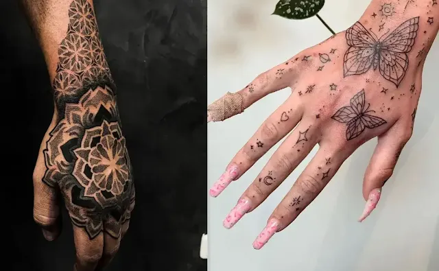 Hand tattoos for woman