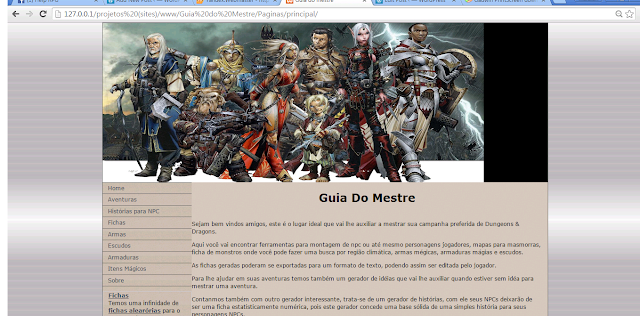 Esta foi a primeira versão web que mais tarde se chamaria de Help RPG como vocês conhecem hoje.  - novembro de 2012