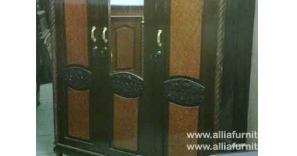  Lemari  pakaian  triplek  3 pintu motif Allia Furniture