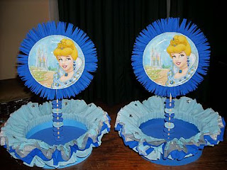 Cinderella centerpieces, children parties decoration