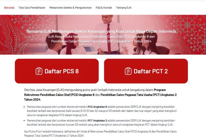 Pendaftaran Rekrutmen OJK 2024 Resmi Dibuka, Berikut Syarat dan Panduannya