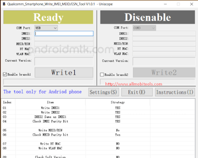 Qualcomm Android Smartphone Write/Repair IMEI Tool Latest Version Free Download