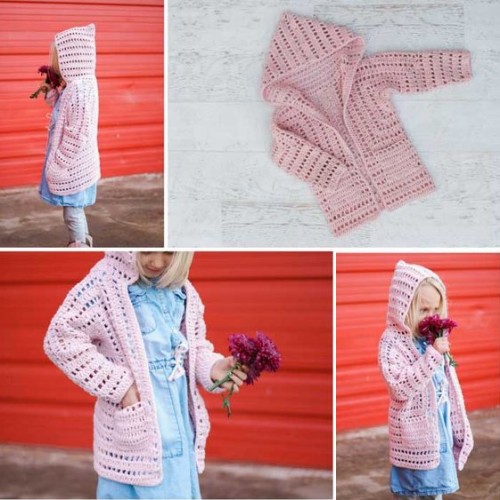 Girls Crochet Cardigan - Free Pattern 