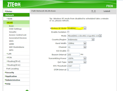 Cara Setting Modem FO ZTE F609 Menjadi Access Point ...