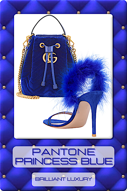 ♦Pantone Fashion Color Princess Blue #pantone #fashioncolor #blue #shoes #bags #jewelry #brilliantluxury