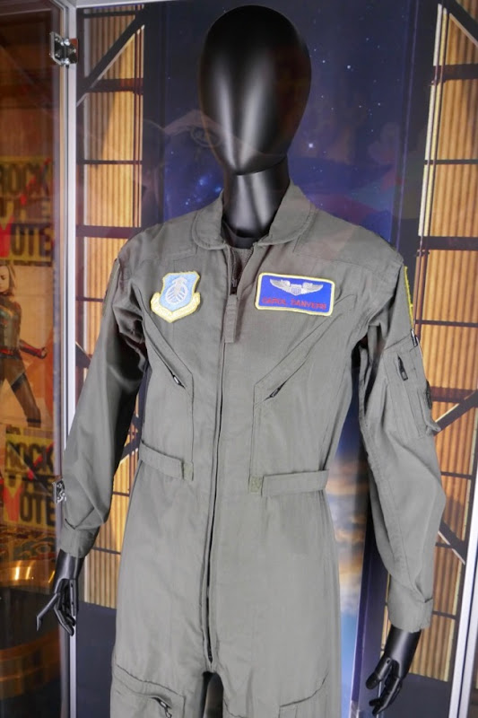 Carol Danvers USAF test pilot flight suit Captain Marvel