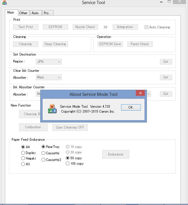 Canon Service Tool V4720 Free Download - Driver Collection