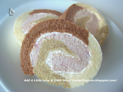 Rainbow Swiss Roll with Good Wish