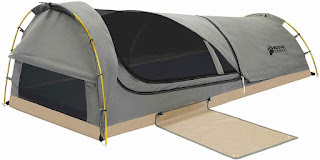 Kodiak Canvas 1-Person Canvas Swag Tent with Sleeping Pad