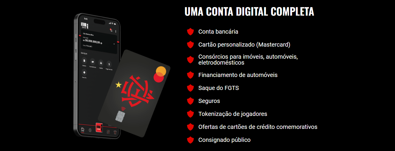 Vitória Bank – O SuperApp do Leão. Conta e Cartão. Confira tudo eles.