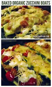 Baked Organic Zucchini Boats Two Ways | therisingspoon.com