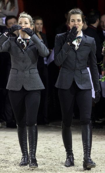 Athina Onassis e Charlotte Casiraghi, roupa hipismo