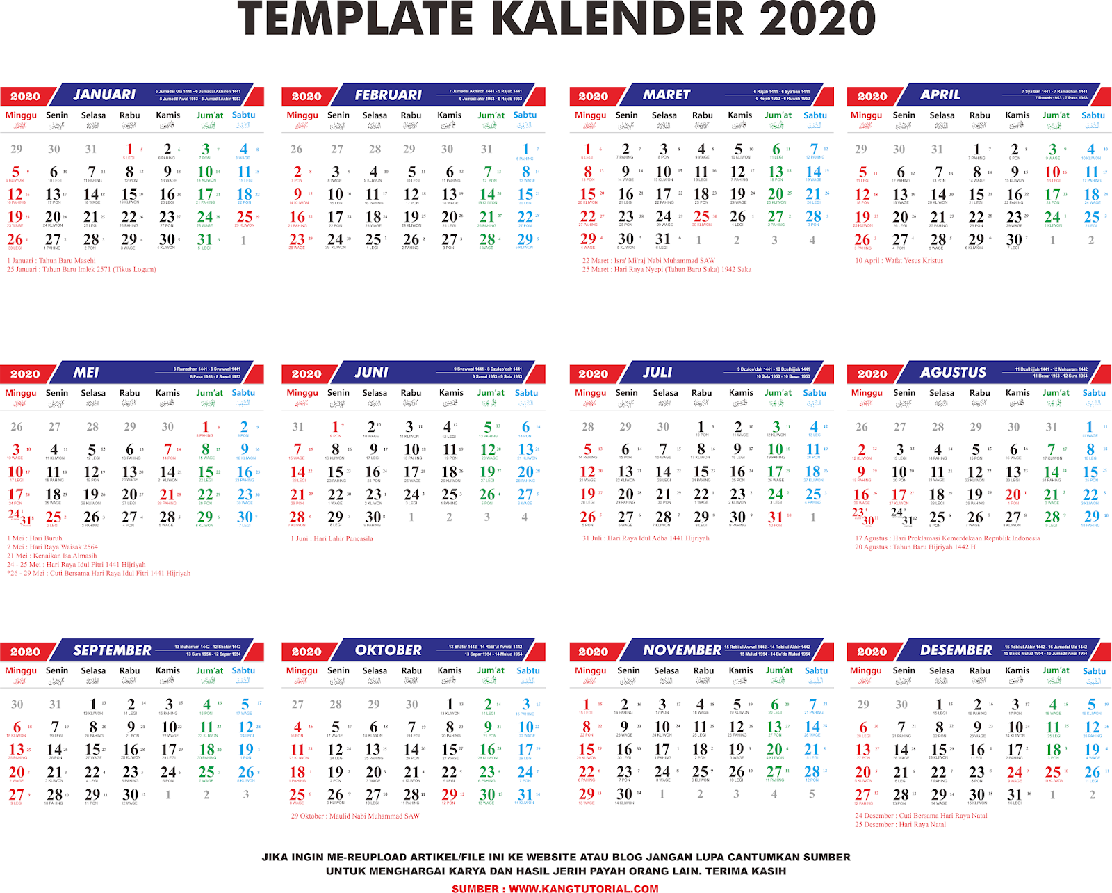 Kalender 2020 Jawa Juni Kumpulan Gambar Bagus