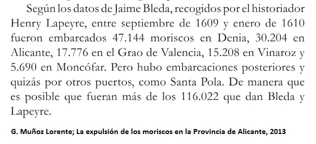 Algunos diuen que no va ñabé continuidat poblassional valensiana después de la conquista de Jaime I. Es impossible, de aón ixen tans moriscos de Valensia al 1609 y 1610?