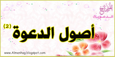 خطوات دعوية -8- أصول الدعوة ( 2 )