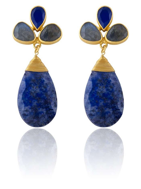 blue jewelry blue earrings, Luxuria Jewelry