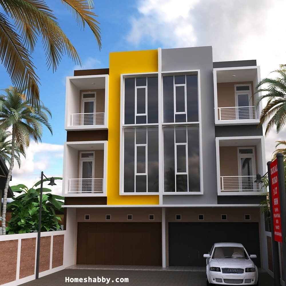 Kumpulan Desain Rumah Toko Lantai 2 Dan Lantai 3 Terbaru Tampil Lebih Modern Homeshabbycom Design Home Plans