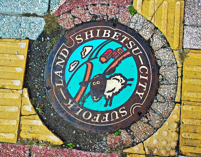 Shibetsu City manhole cover 2