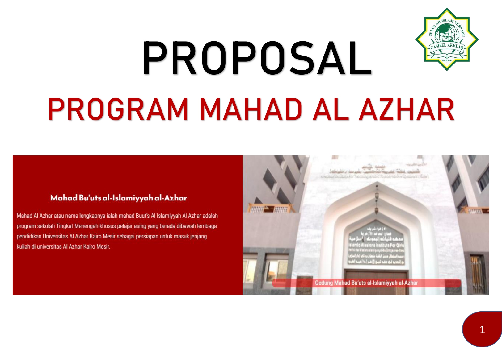 Program Mahad Al Azhar Kairo