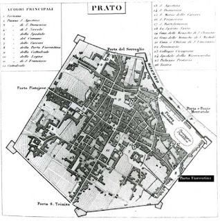 Porta Fiorentina - Mappa Prato