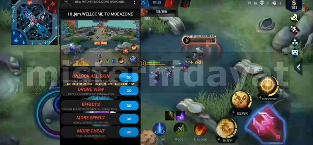 Apk Moba Zone ML Unlock All Skin Untuk Semua Android no Root