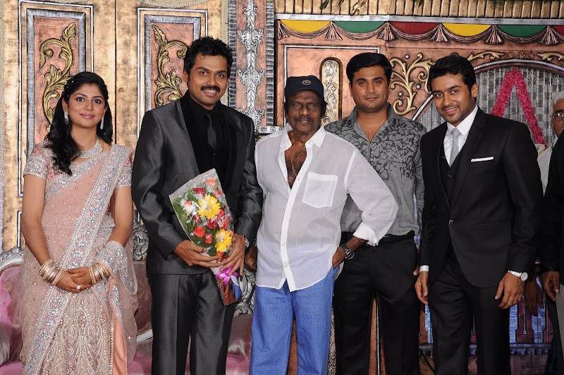 Karthi Wedding Reception Photos gallery