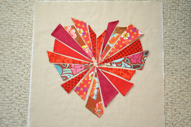 Bursting Heart Pillow Tutorial - scrap busting project for Valentine's Day - Blue Susan Makes