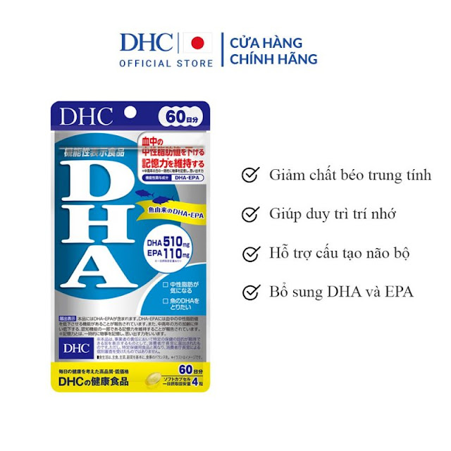 Viên uống bổ sung DHA của DHC Nhật Bản