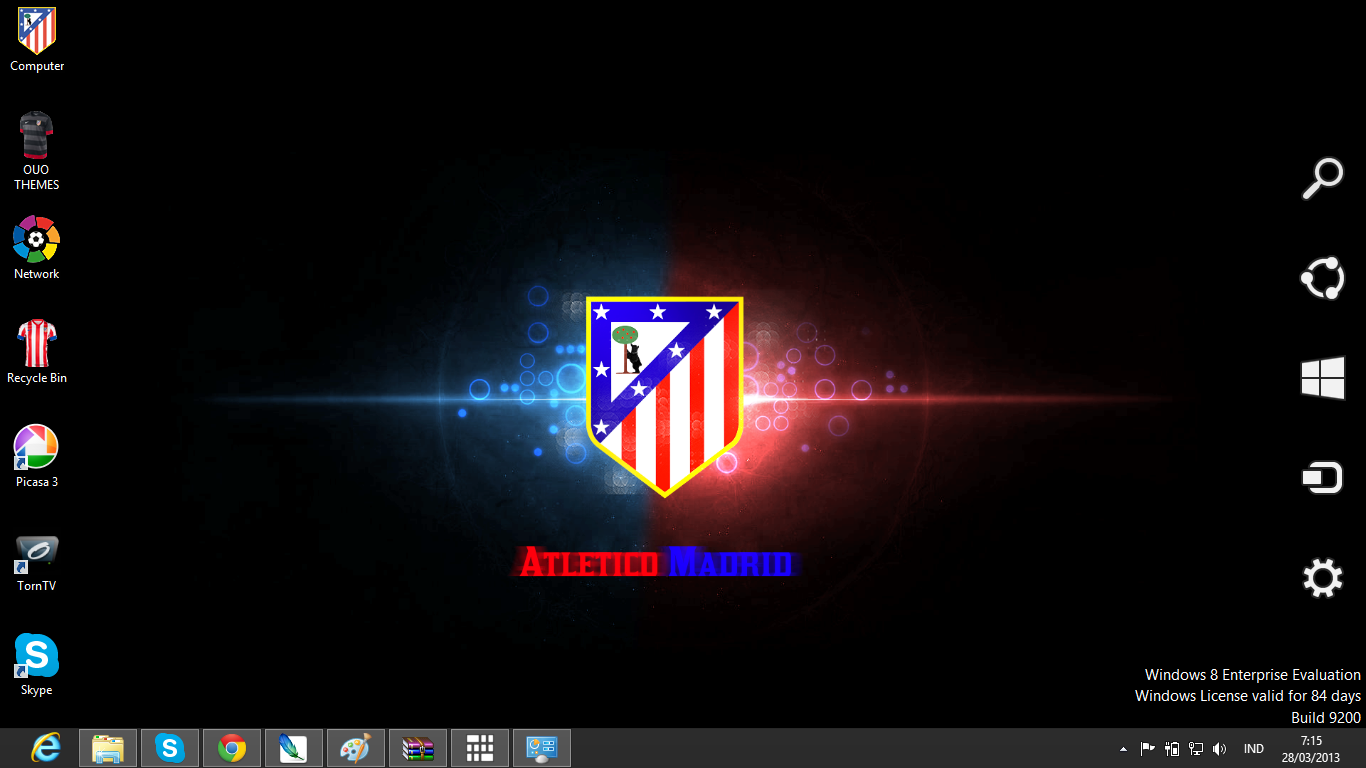 Atletico Madrid Theme For Windows 7 And 8 Ouo Themes