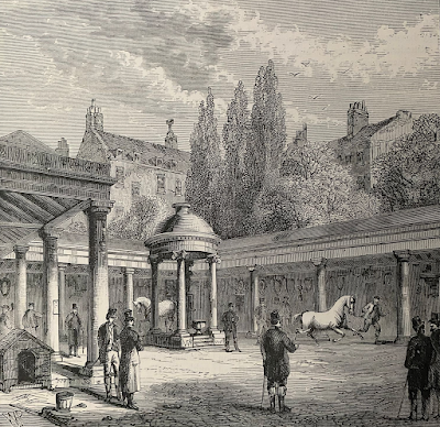 Interior of the Court-yard of Old Tattersall's from Old and New London Vol 5 (1878)
