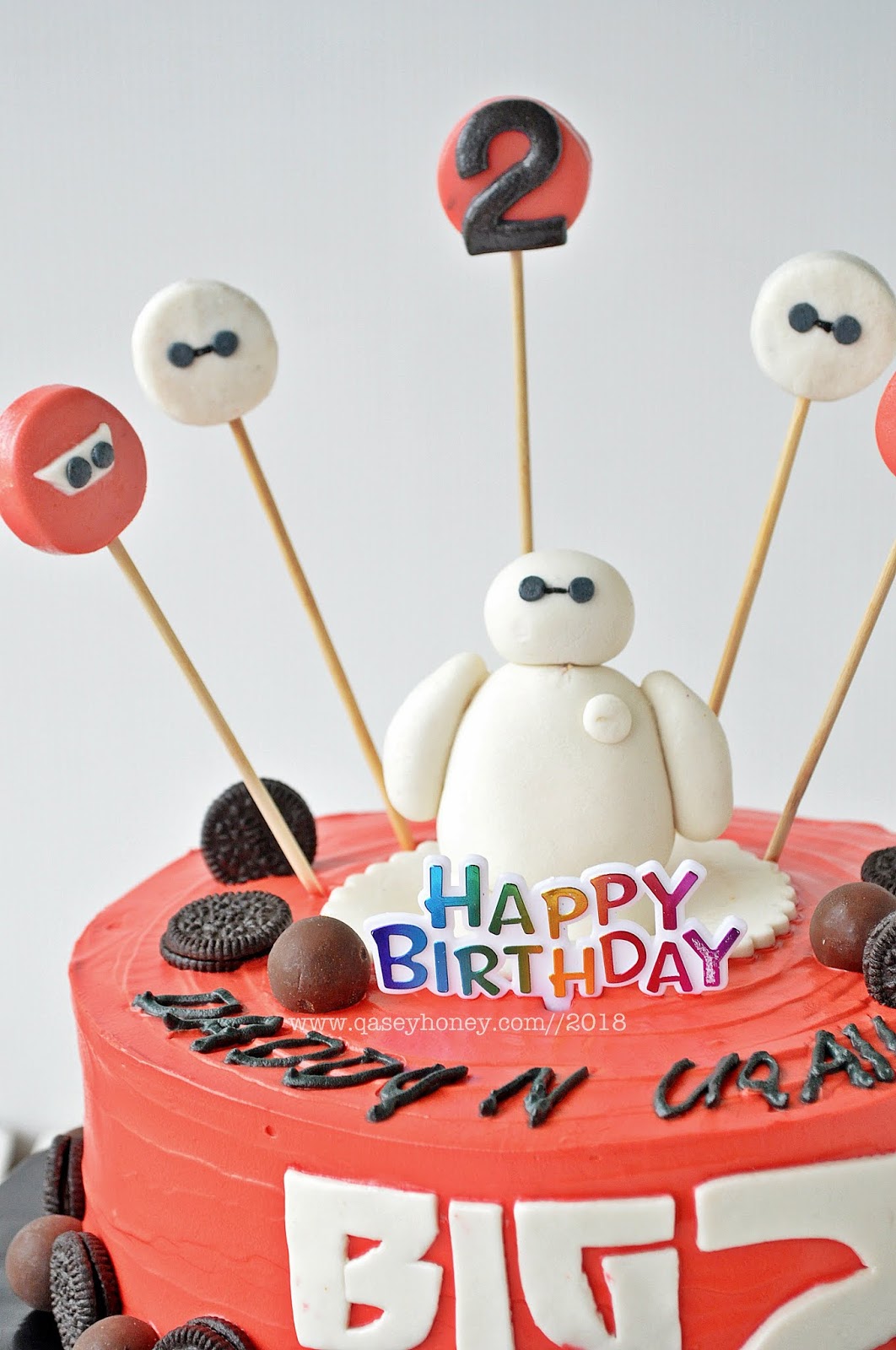 KEK HARI JADI TEMA BAYMAX - QASEY HONEY
