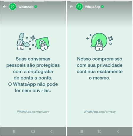 WhatsApp está postando stories para tentar te convencer que respeitam sua privacidade