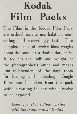 Kodak Film Packs