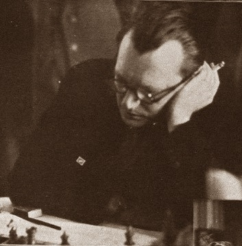 Alekhine en la III Olimpiada de Ajedrez de 1930