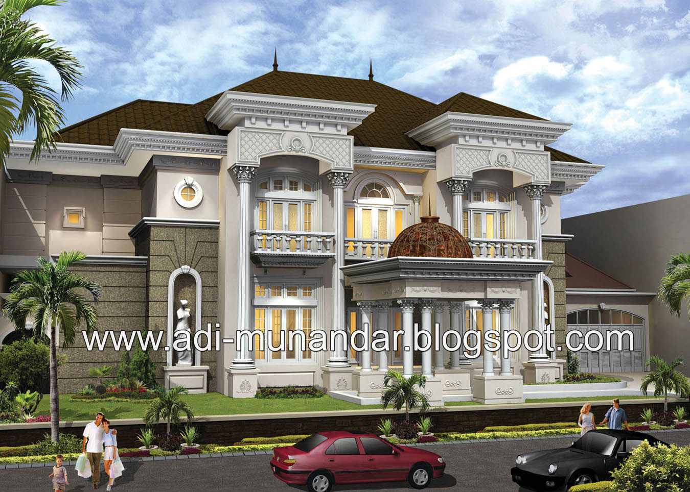 Warna Cat Rumah Klasik Modern Desain Rumah