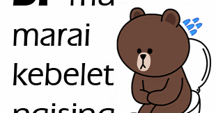Dp BBM LINE Cony & Brown Lucu Bergerak - Kochie Frog