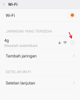 mengatasi wifi masalah autentifikasi