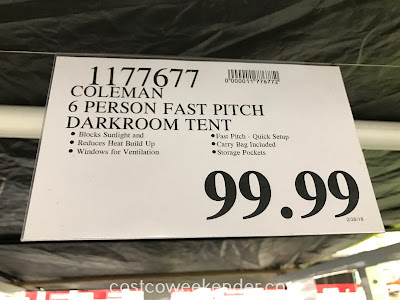 Deal for the Coleman 6-person Fast Pitch Dark Room Dome Tent at Costco