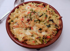 Pasta al gratin primavera